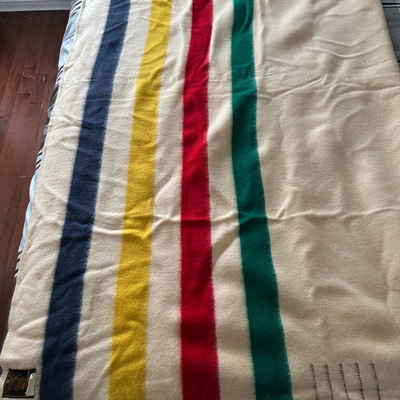Hudson's Bay Company Other - Classic Striped Wool Blanket in Cream and Multicolor